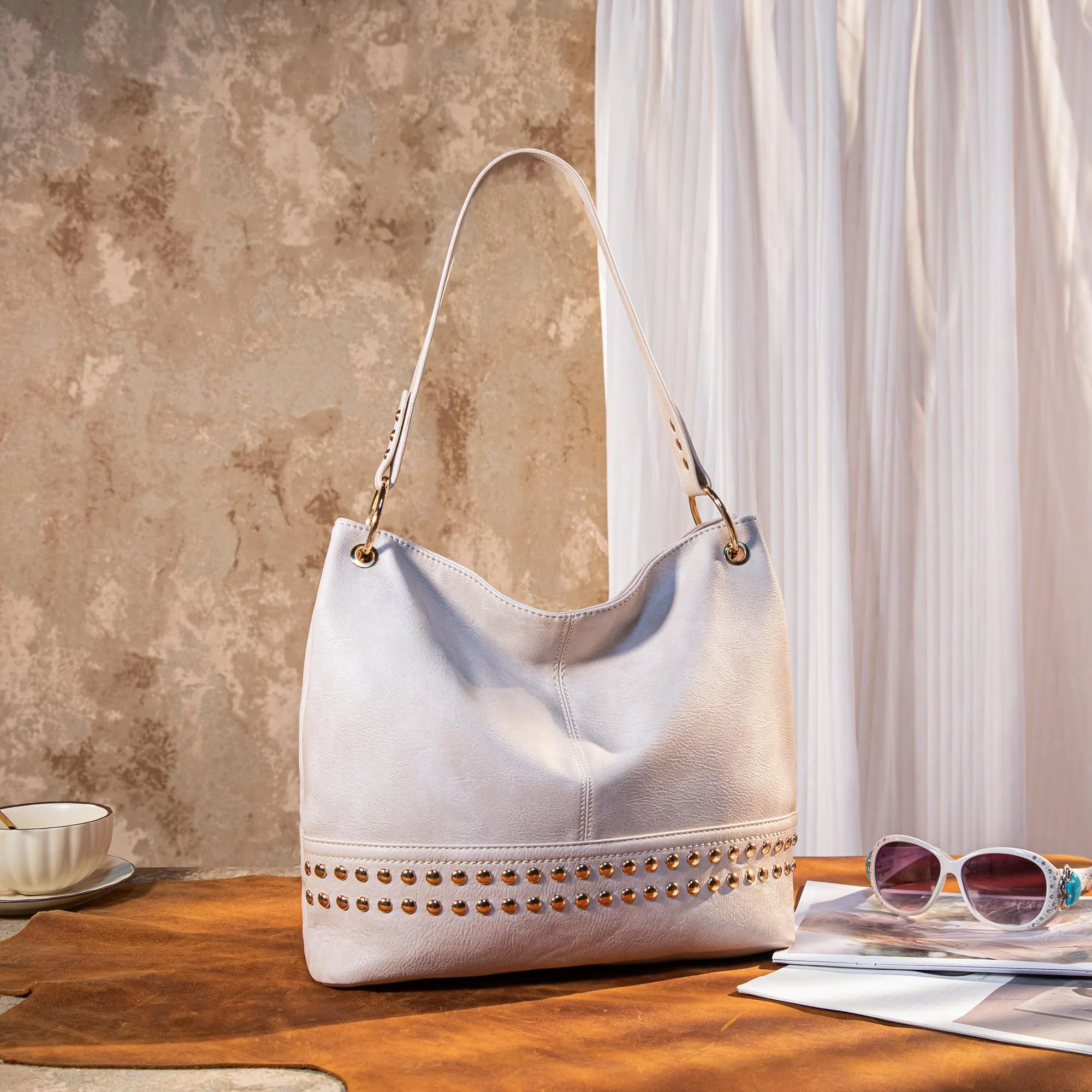 Hobo Bag Purses and Handbags for Women Top Handle Handbags with Zipper