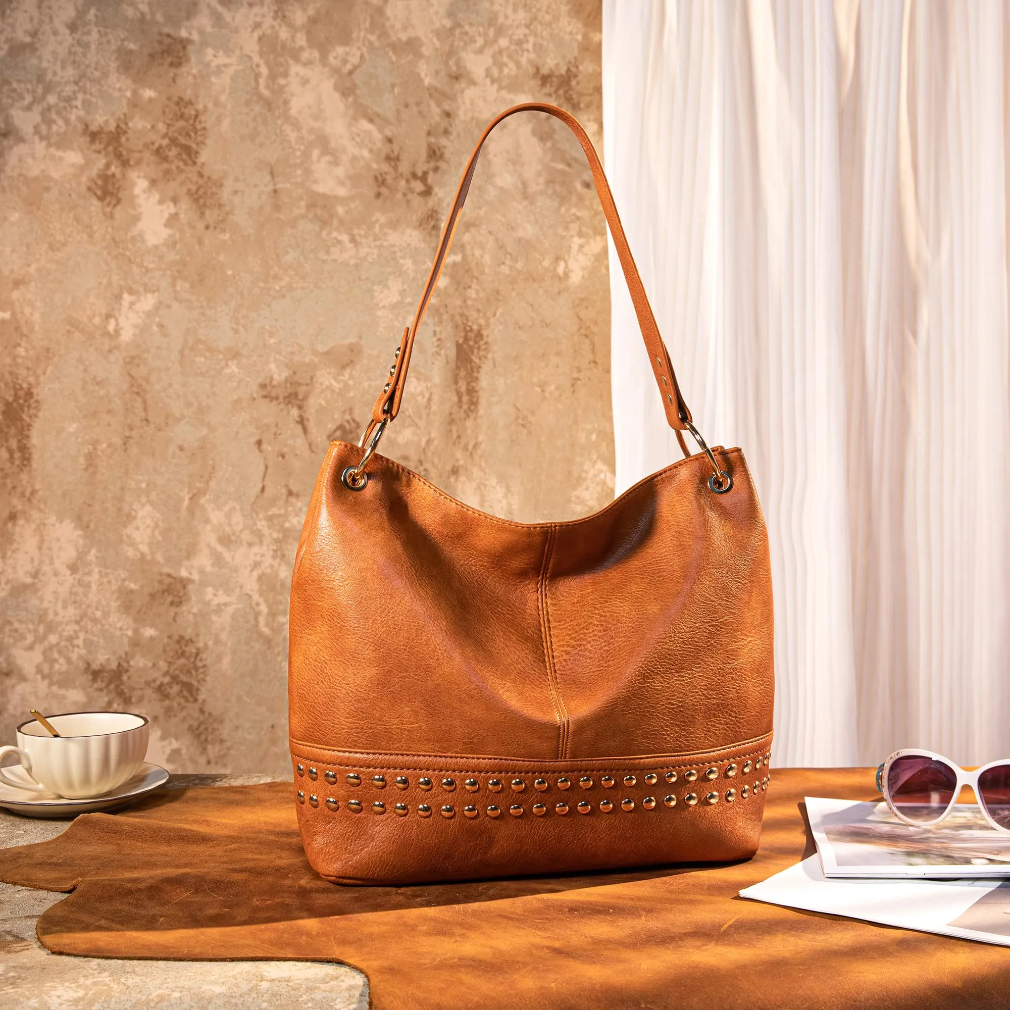 Hobo Bag Purses and Handbags for Women Top Handle Handbags with Zipper