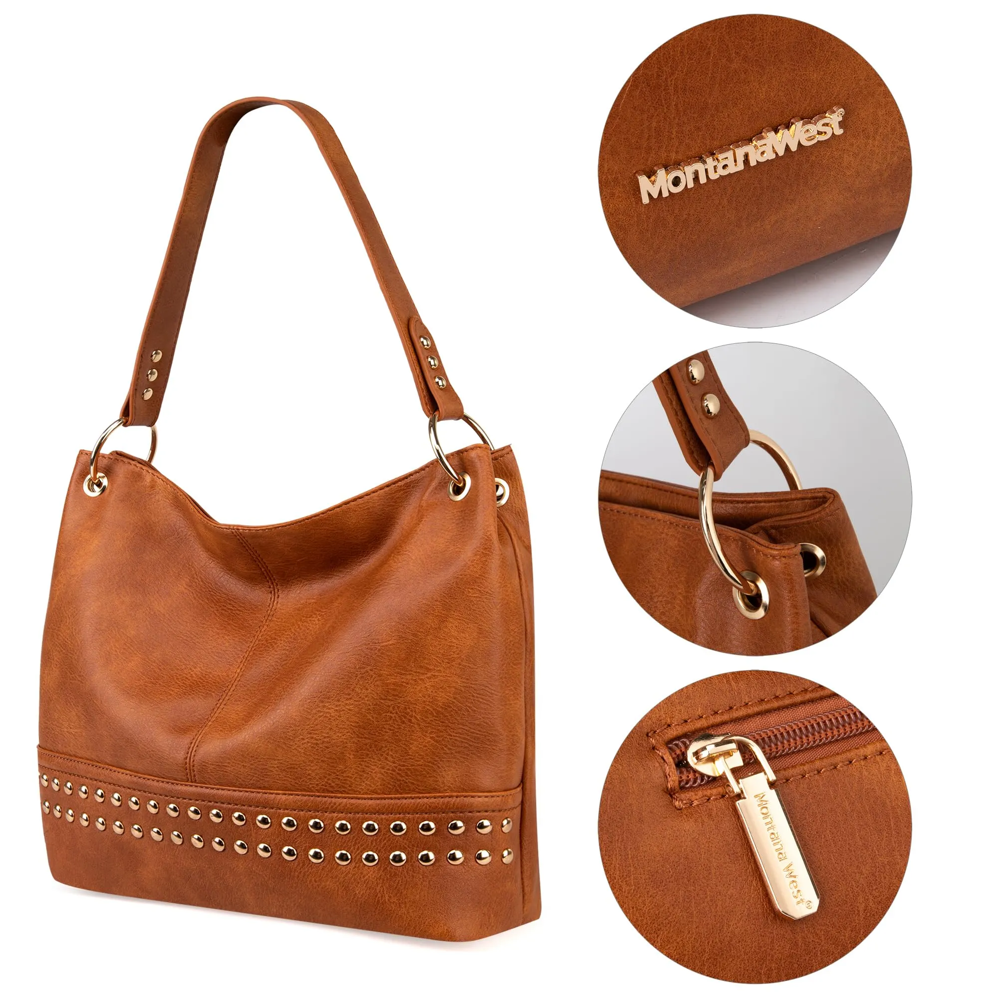 Hobo Bag Purses and Handbags for Women Top Handle Handbags with Zipper