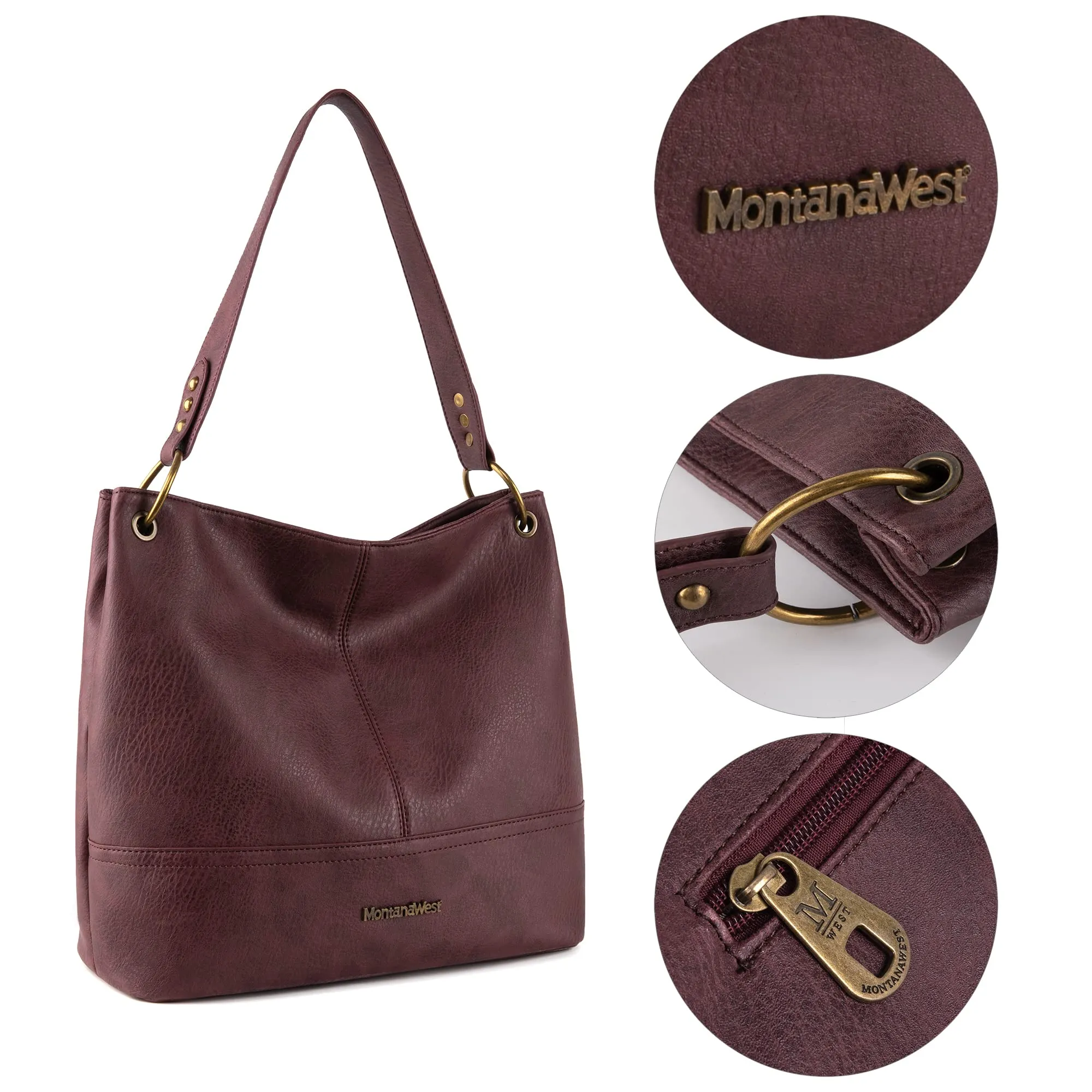 Hobo Bag Purses and Handbags for Women Top Handle Handbags with Zipper