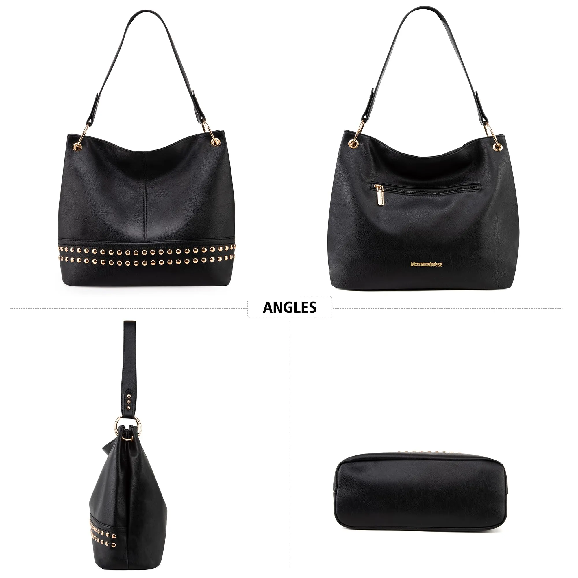 Hobo Bag Purses and Handbags for Women Top Handle Handbags with Zipper
