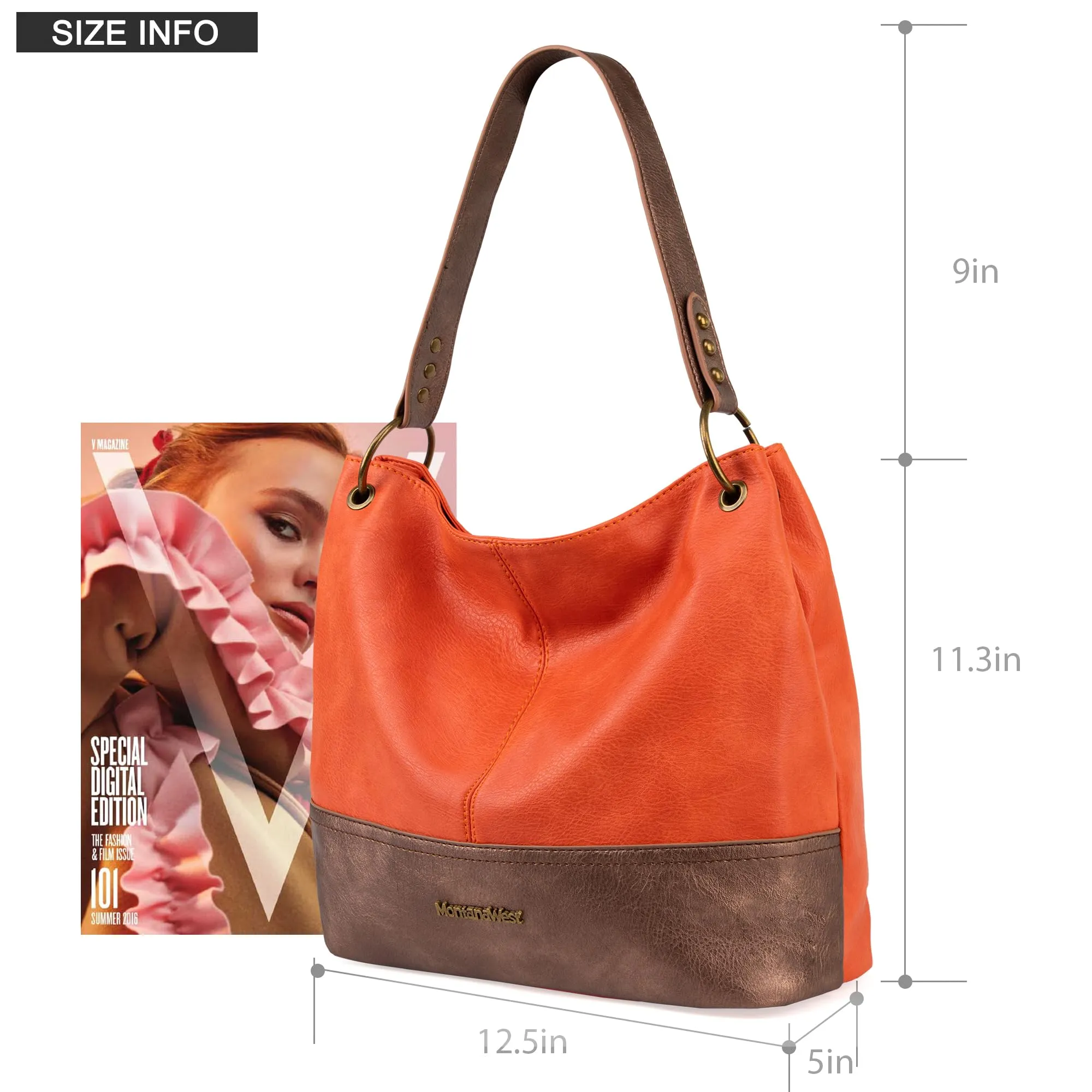 Hobo Bag Purses and Handbags for Women Top Handle Handbags with Zipper