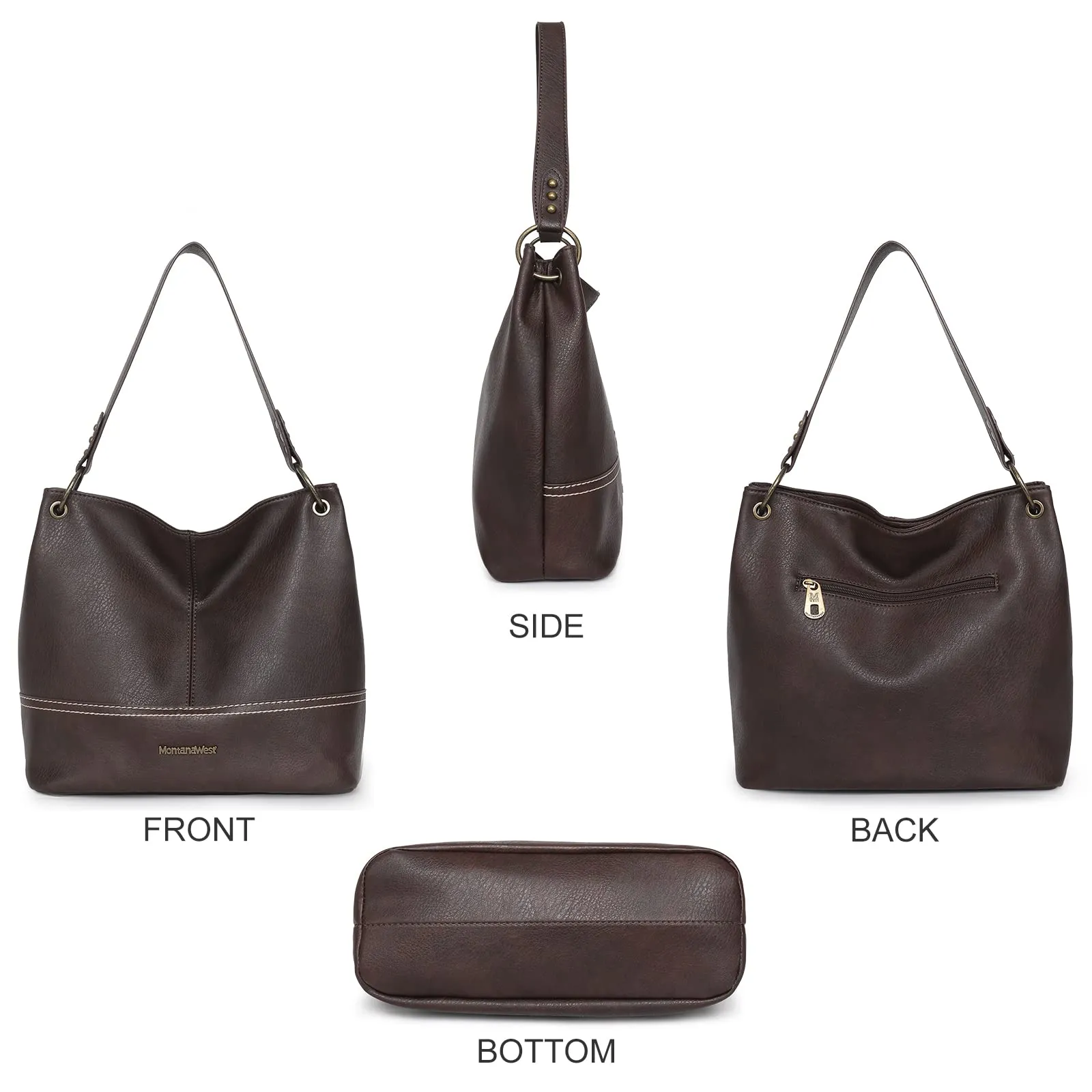 Hobo Bag Purses and Handbags for Women Top Handle Handbags with Zipper