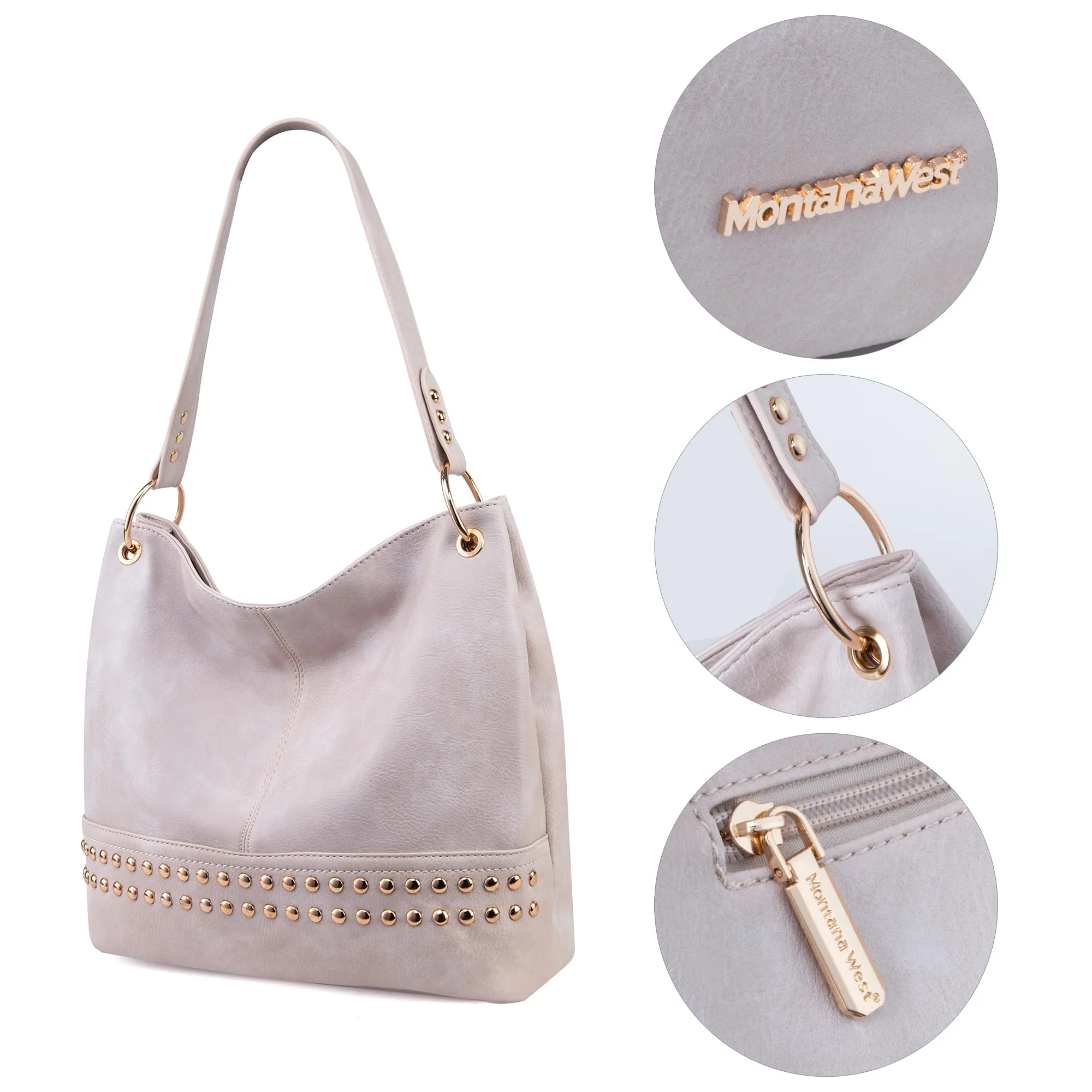 Hobo Bag Purses and Handbags for Women Top Handle Handbags with Zipper