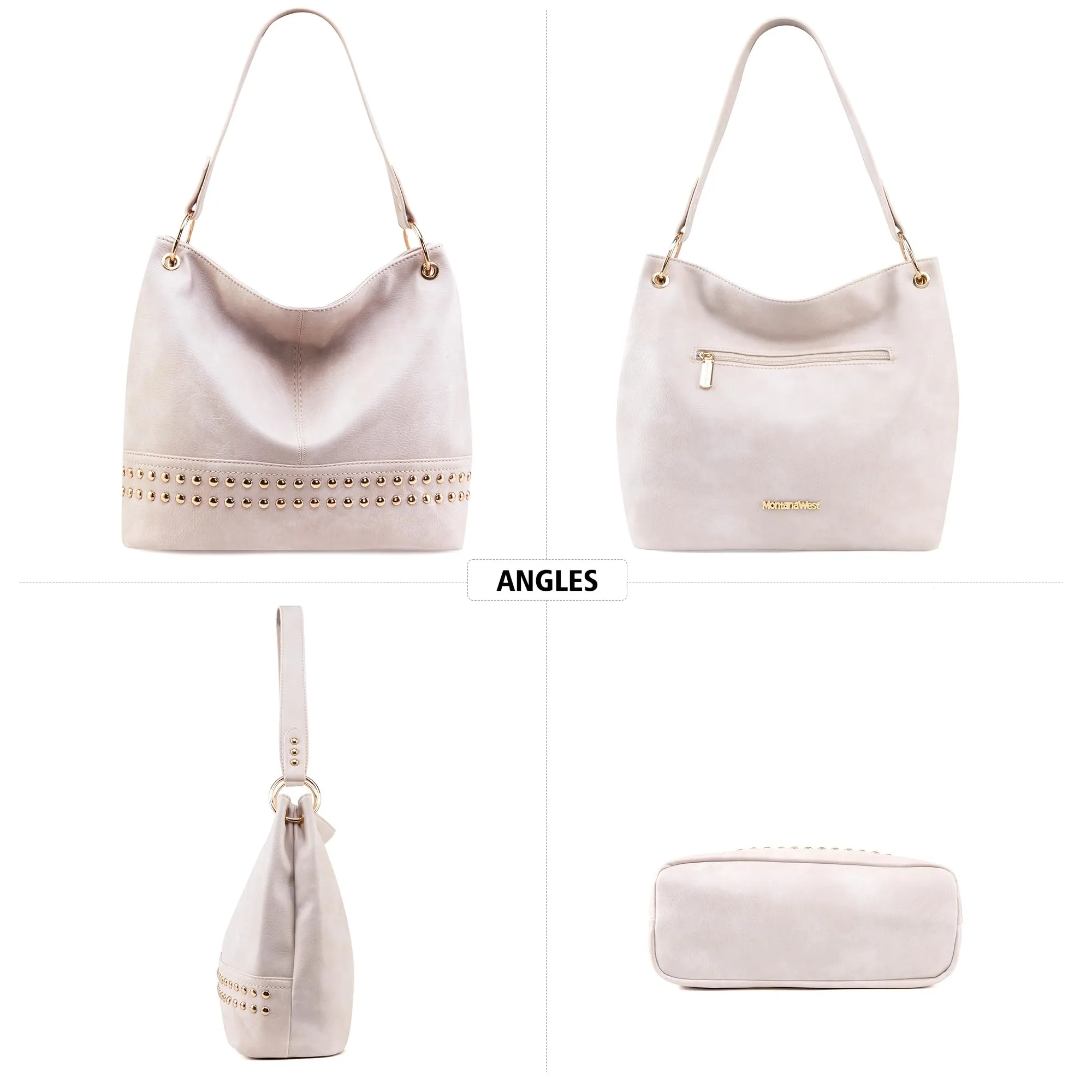 Hobo Bag Purses and Handbags for Women Top Handle Handbags with Zipper