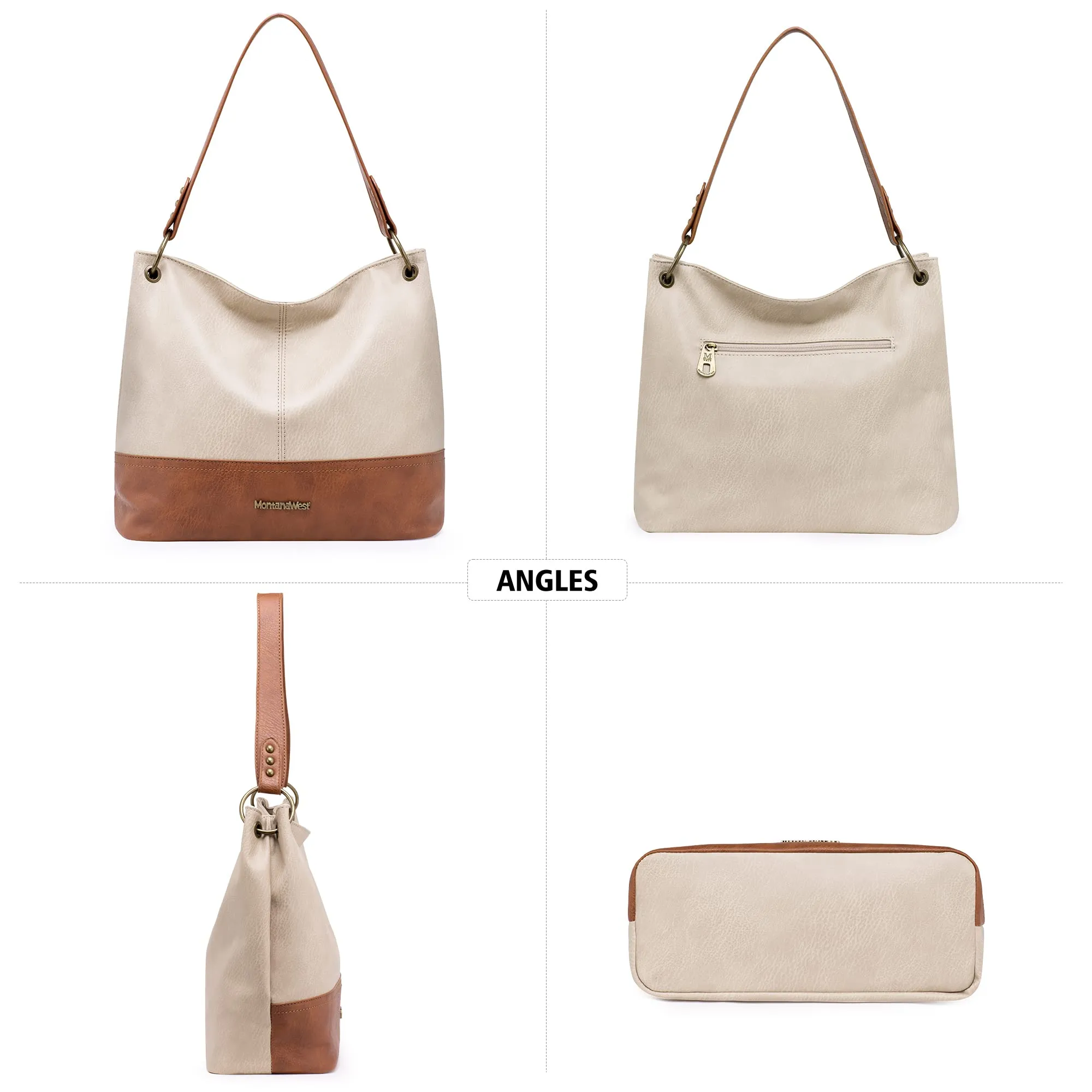 Hobo Bag Purses and Handbags for Women Top Handle Handbags with Zipper