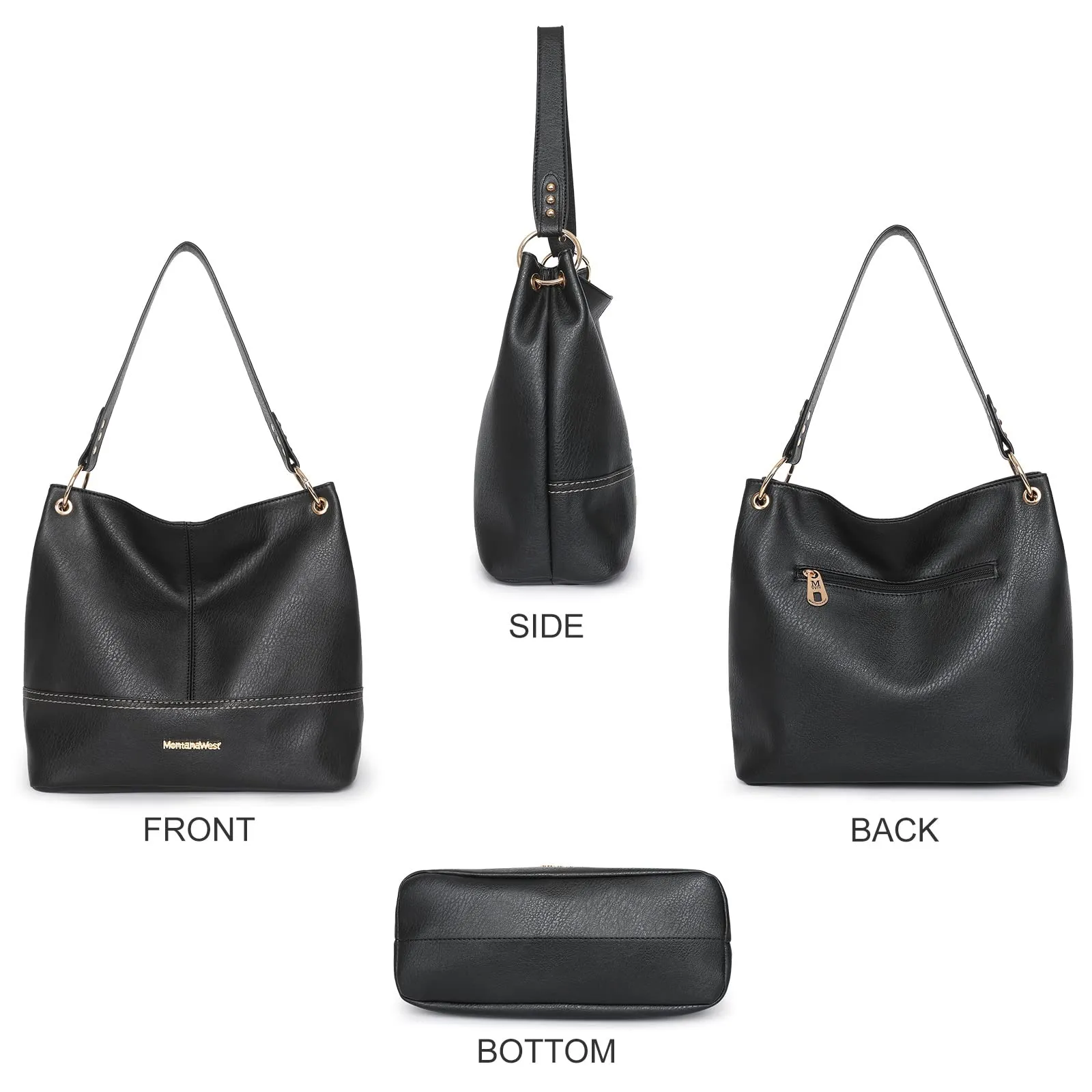 Hobo Bag Purses and Handbags for Women Top Handle Handbags with Zipper