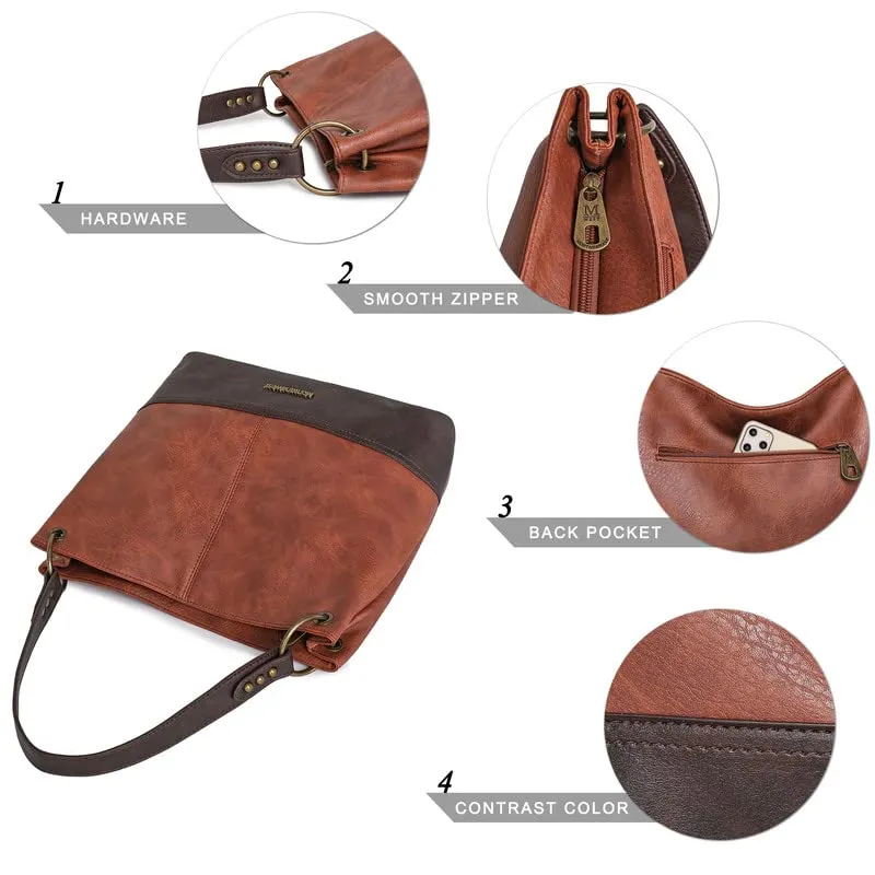 Hobo Bag Purses and Handbags for Women Top Handle Handbags with Zipper