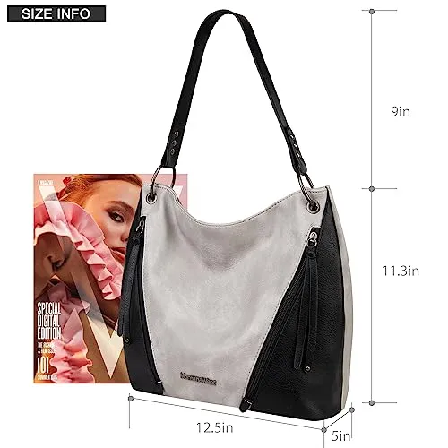 Hobo Bag Purses and Handbags for Women Top Handle Handbags with Zipper