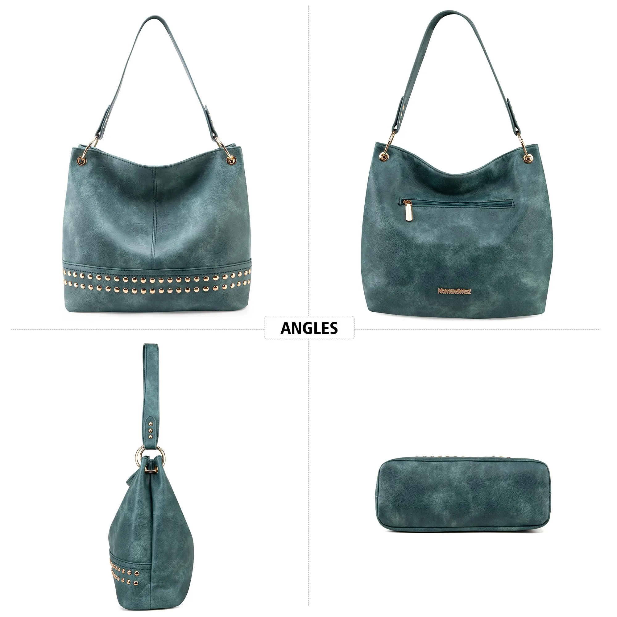 Hobo Bag Purses and Handbags for Women Top Handle Handbags with Zipper
