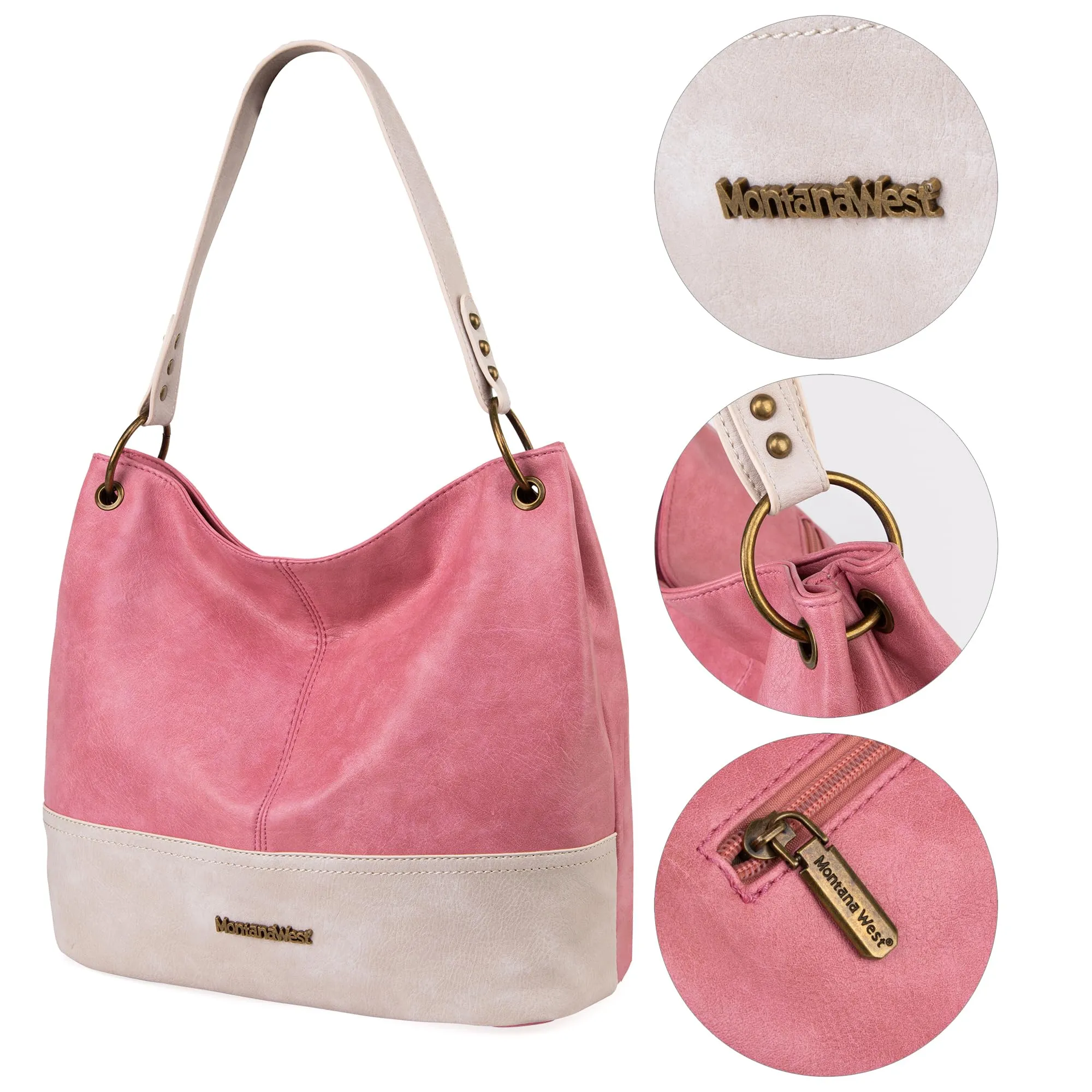 Hobo Bag Purses and Handbags for Women Top Handle Handbags with Zipper