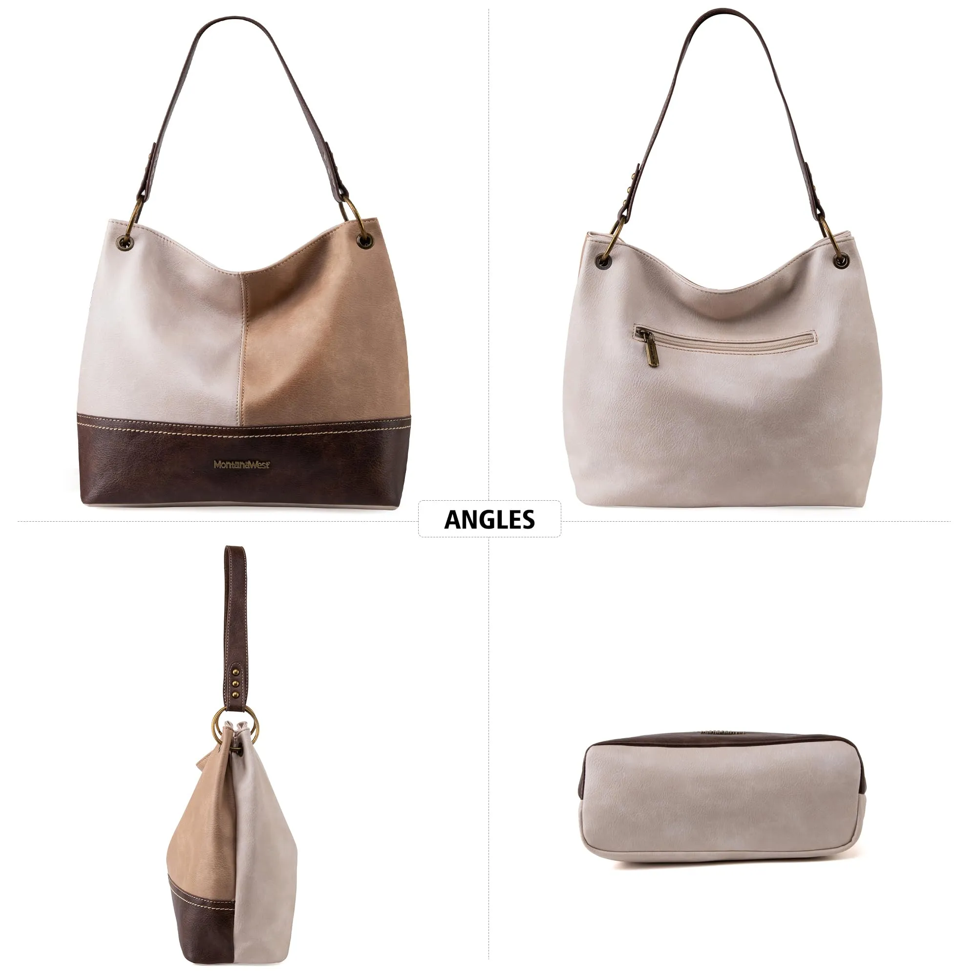 Hobo Bag Purses and Handbags for Women Top Handle Handbags with Zipper