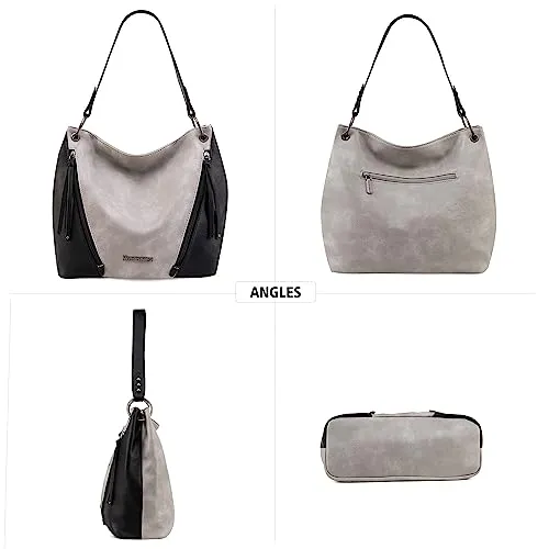 Hobo Bag Purses and Handbags for Women Top Handle Handbags with Zipper