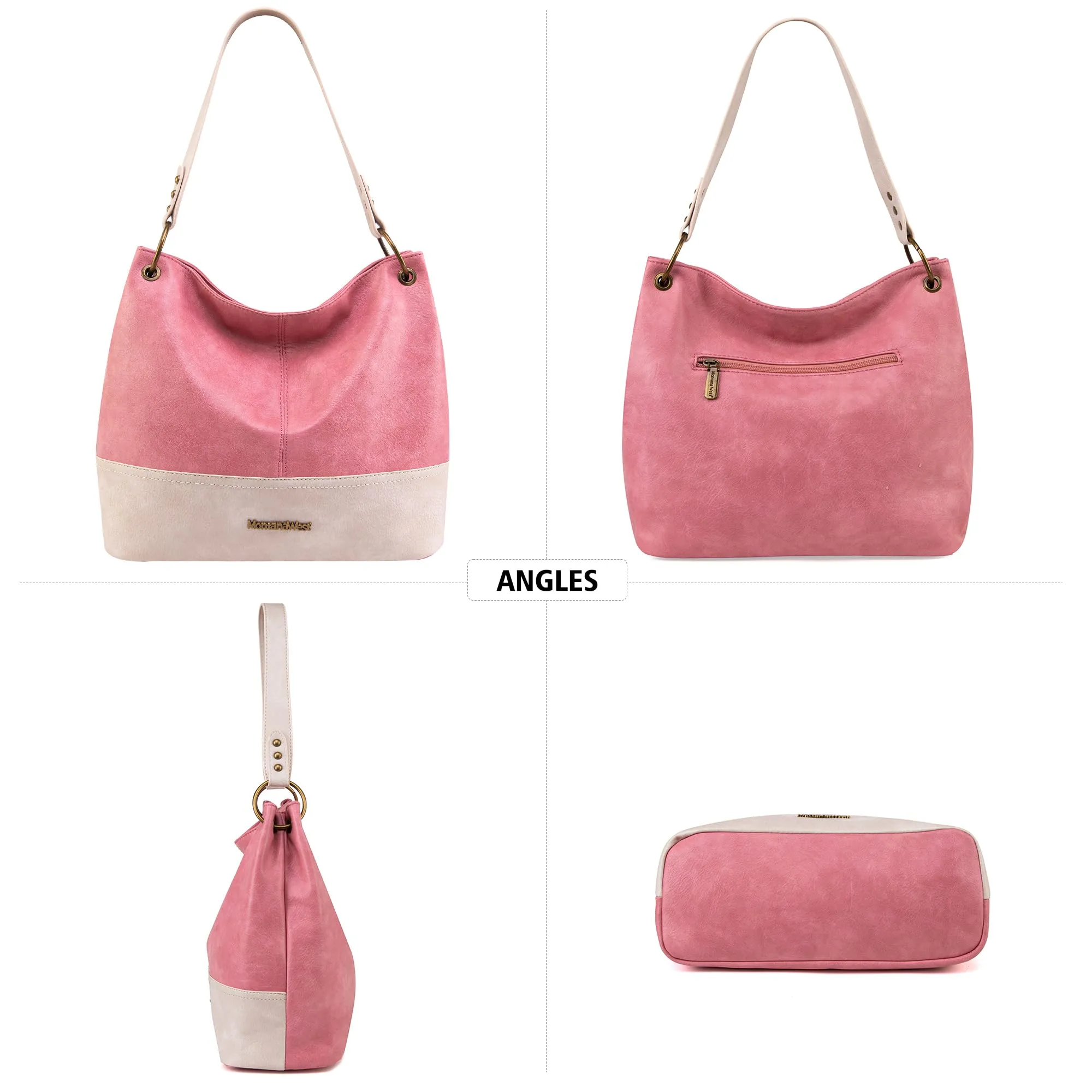 Hobo Bag Purses and Handbags for Women Top Handle Handbags with Zipper