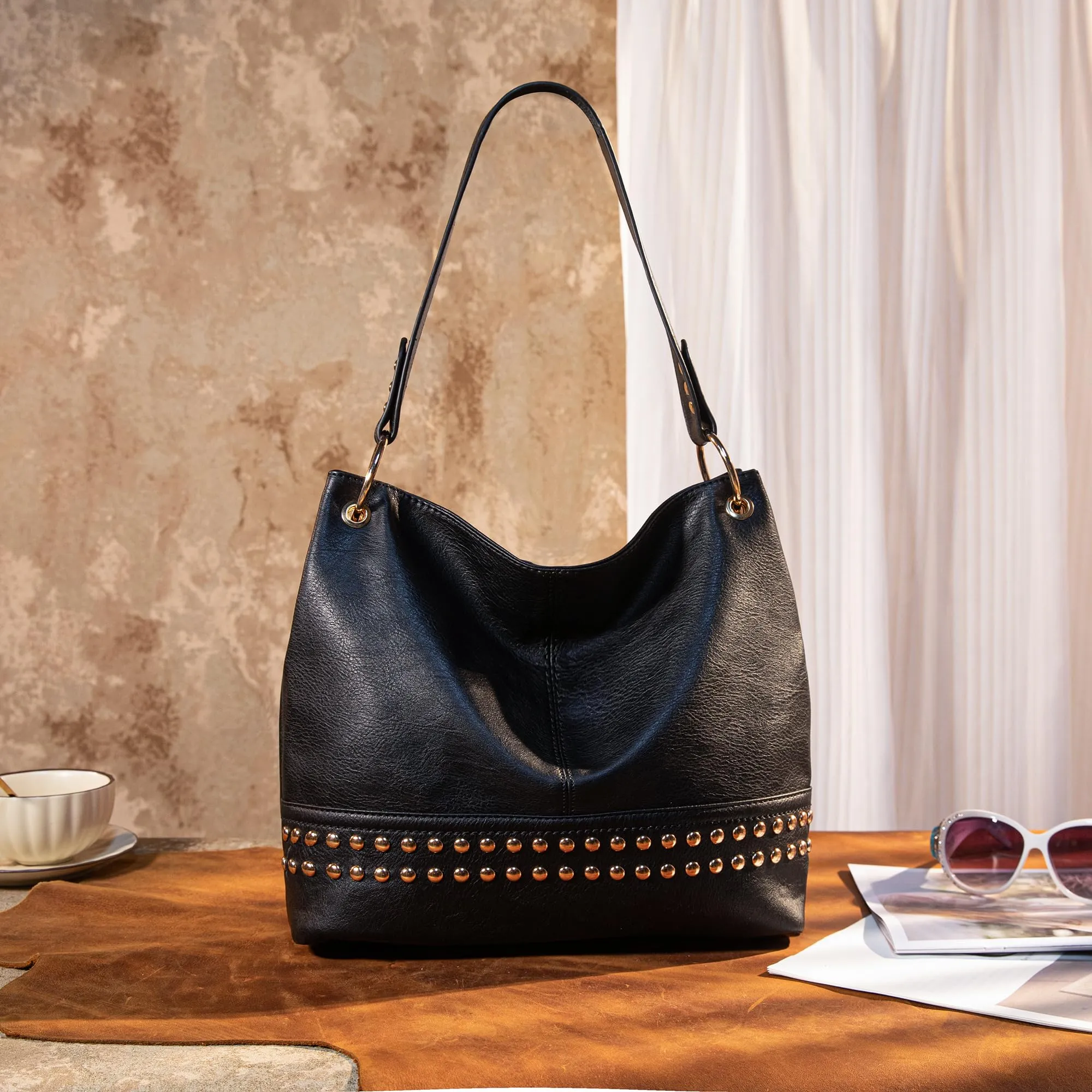 Hobo Bag Purses and Handbags for Women Top Handle Handbags with Zipper
