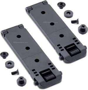 HolsterSmith Molle Compatible Locking Belt Clips w/Mounting Hardware – (1.50, 2.0, 3.0, & 5.0 Inch) – Molle Attachments for Knife Sheath, Gun Holster, Mag Pouch, Molle Vest & Gear