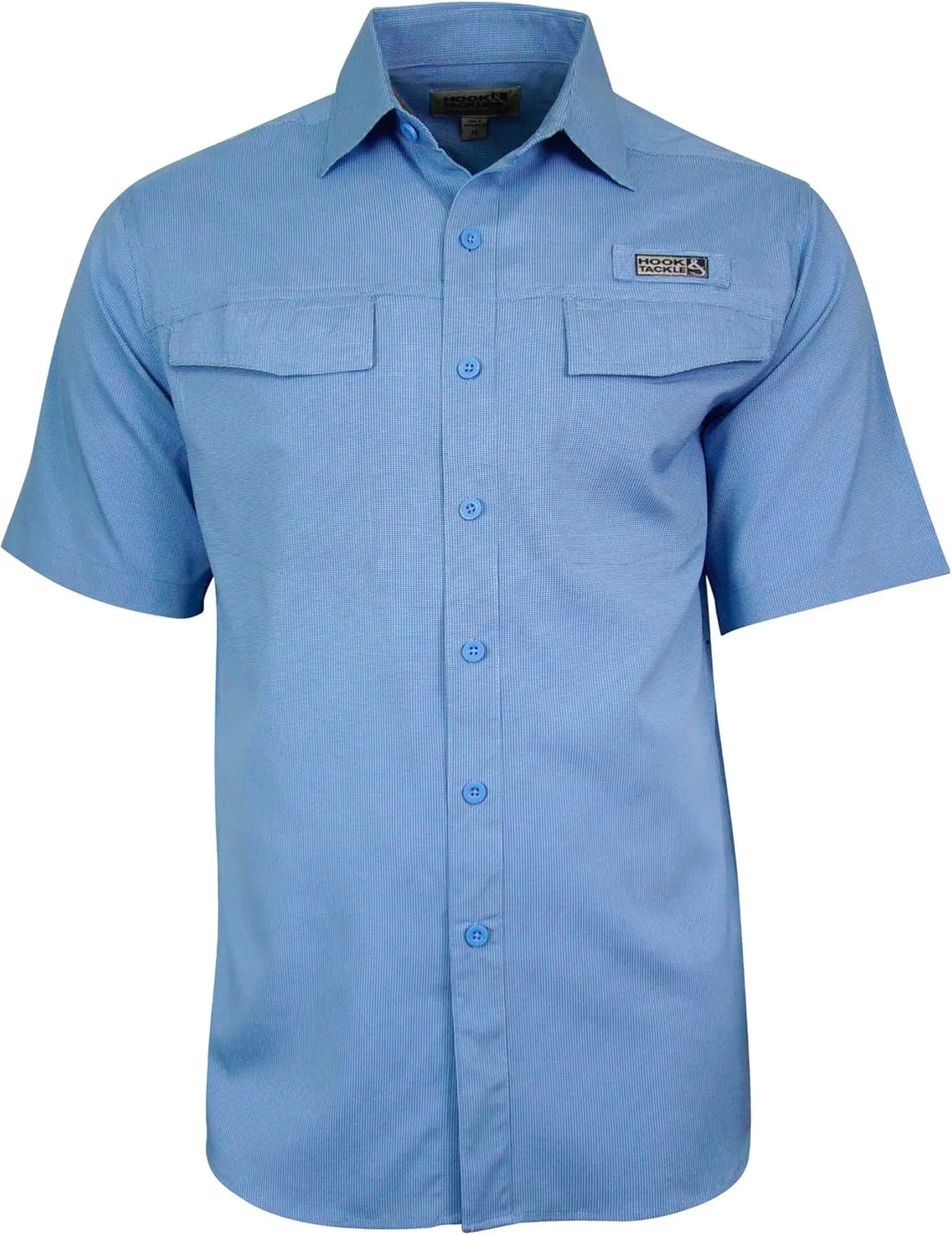 Hook & Tackle Men's Troller S/s Uv Vented Shirt Medium Indigo