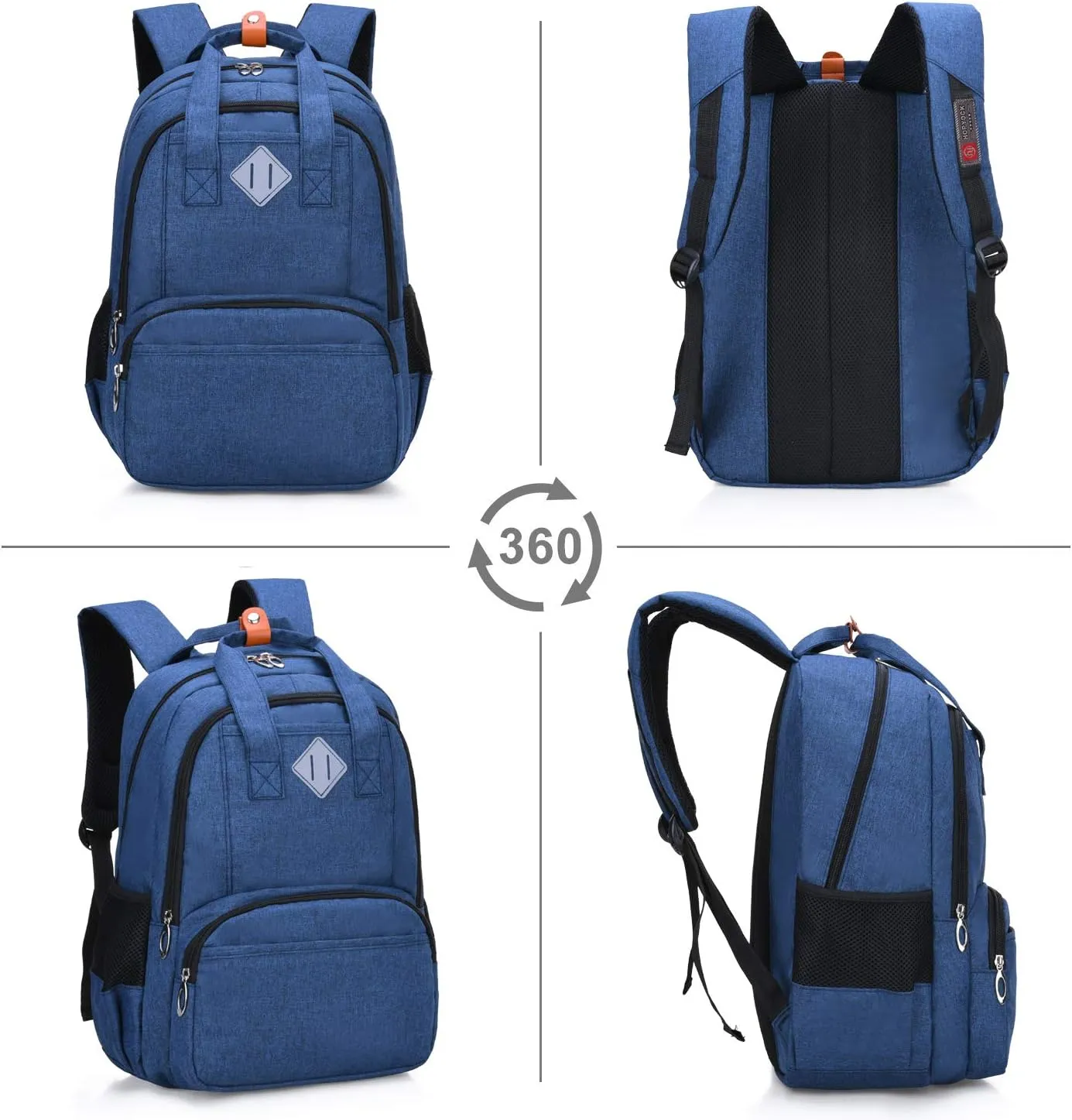 HOPYOCK-Kids Backpacks for Boys and Girls,Multi-Pocket Elementary and Middle School Backpack with Reflective Design,School Bags Fit for 6-18 Years Old