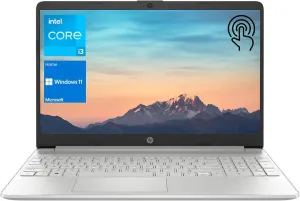 HP 2023 15.6" HD Touchscreen Laptop, Intel Core i3-1215U (Beat i5-1135G7), 16GB RAM, 512GB SSD, Intel UHD Graphics, WiFi, Bluetooth, HDMI, USB-A&C, Long Battery Life, Windows 11 Home, Silver (Renewed)