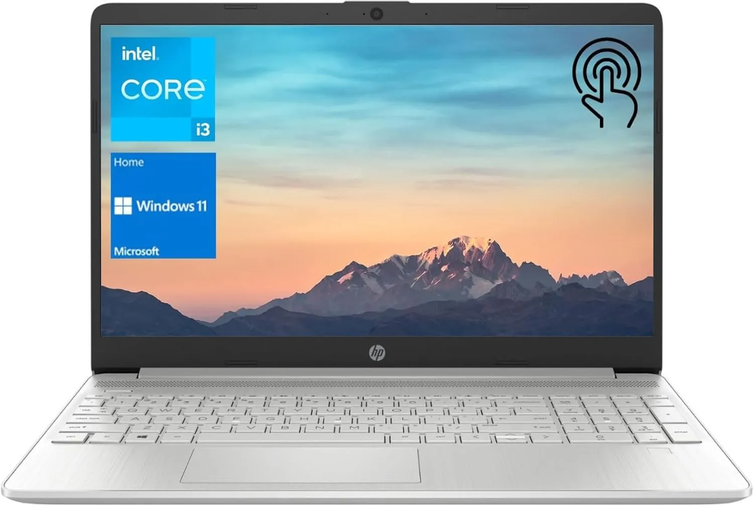 HP 2023 15.6" HD Touchscreen Laptop, Intel Core i3-1215U (Beat i5-1135G7), 16GB RAM, 512GB SSD, Intel UHD Graphics, WiFi, Bluetooth, HDMI, USB-A&C, Long Battery Life, Windows 11 Home, Silver (Renewed)