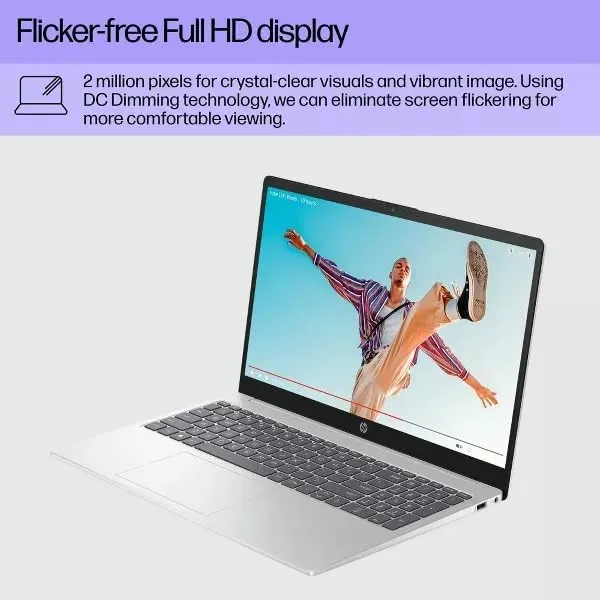 HP 2025 Laptop | 15t-fd100 | 15.6" 1920x1080 Touch IPS | Intel-10 Core 7 150U | 16GB DDR4 | 512GB SSD | Windows 11 Home | Wi-Fi 6 - Bluetooth 5.3 - Backlit Keyboard - 1080p FHD Camera - Diamond White