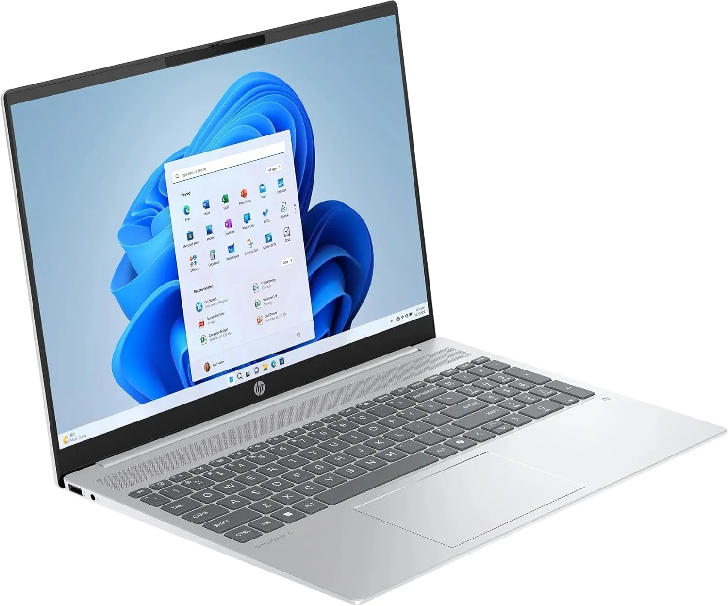 HP 2025 Laptop | OmniBook 5 | 16" 1920x1200 IPS | Intel-12 Core Ultra 7 255U | 16GB LPDDR5 | 4TB SSD | Windows 11 Home | Wi-Fi 6 - Bluetooth 5.4 - Backlit Keyboard - 1080p FHD Camera - Glacier Silver