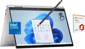 HP Envy x360 2-in-1 Touchscreen Laptop, 14" FHD, 10-Core Intel Core 5 120U (Beats i7-1255U), 8GB RAM, 1TB SSD, FP Reader, Backlit, WiFi 6E, Stylus Pen, Microsoft Office Lifetime Suite, Win 11