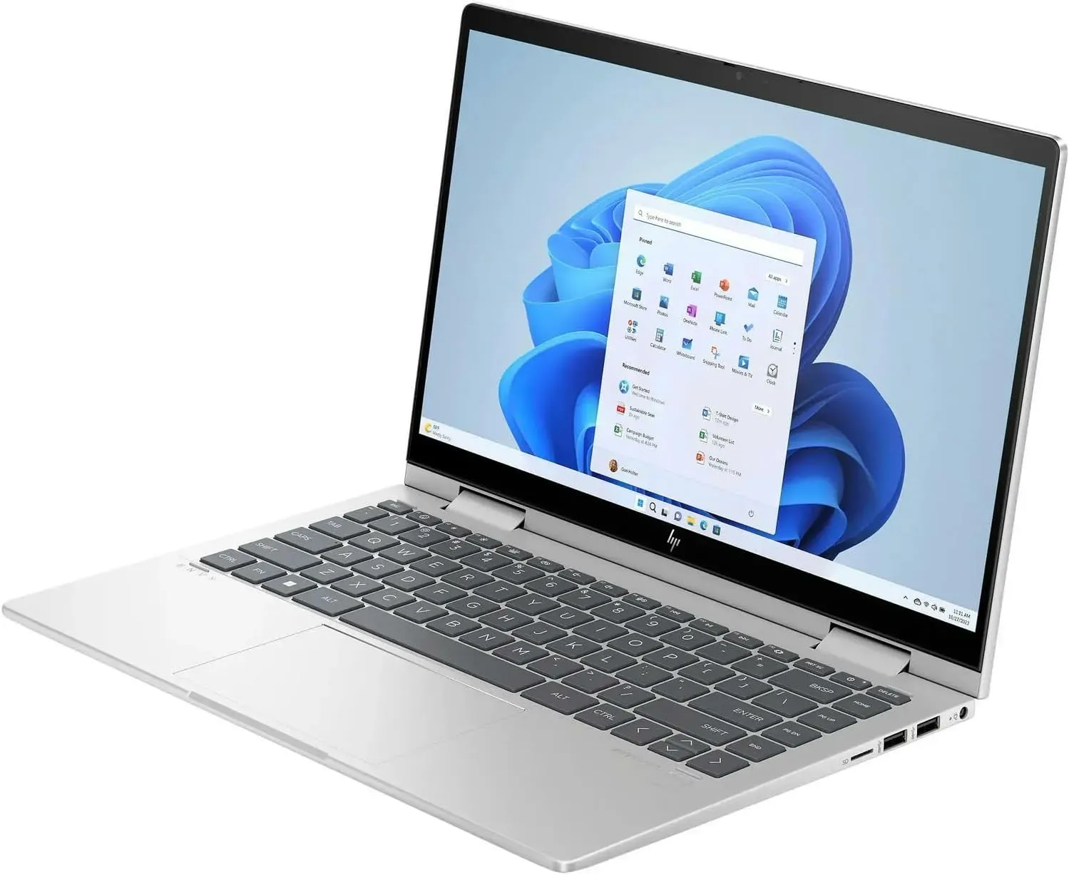 HP Envy x360 2-in-1 Touchscreen Laptop, 14" FHD, 10-Core Intel Core 5 120U (Beats i7-1255U), 8GB RAM, 1TB SSD, FP Reader, Backlit, WiFi 6E, Stylus Pen, Microsoft Office Lifetime Suite, Win 11