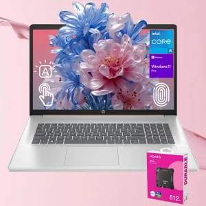 HP Essential Business Laptop | 17.3" HD  Touchscreen | Intel Core i5-1334U | 16GB RAM | 1TB SSD | Wi-Fi 6 | Backlit KB | Webcam | FP Reader | Windows 11 Pro | ADATA 512 External SSD Bundle | Gold