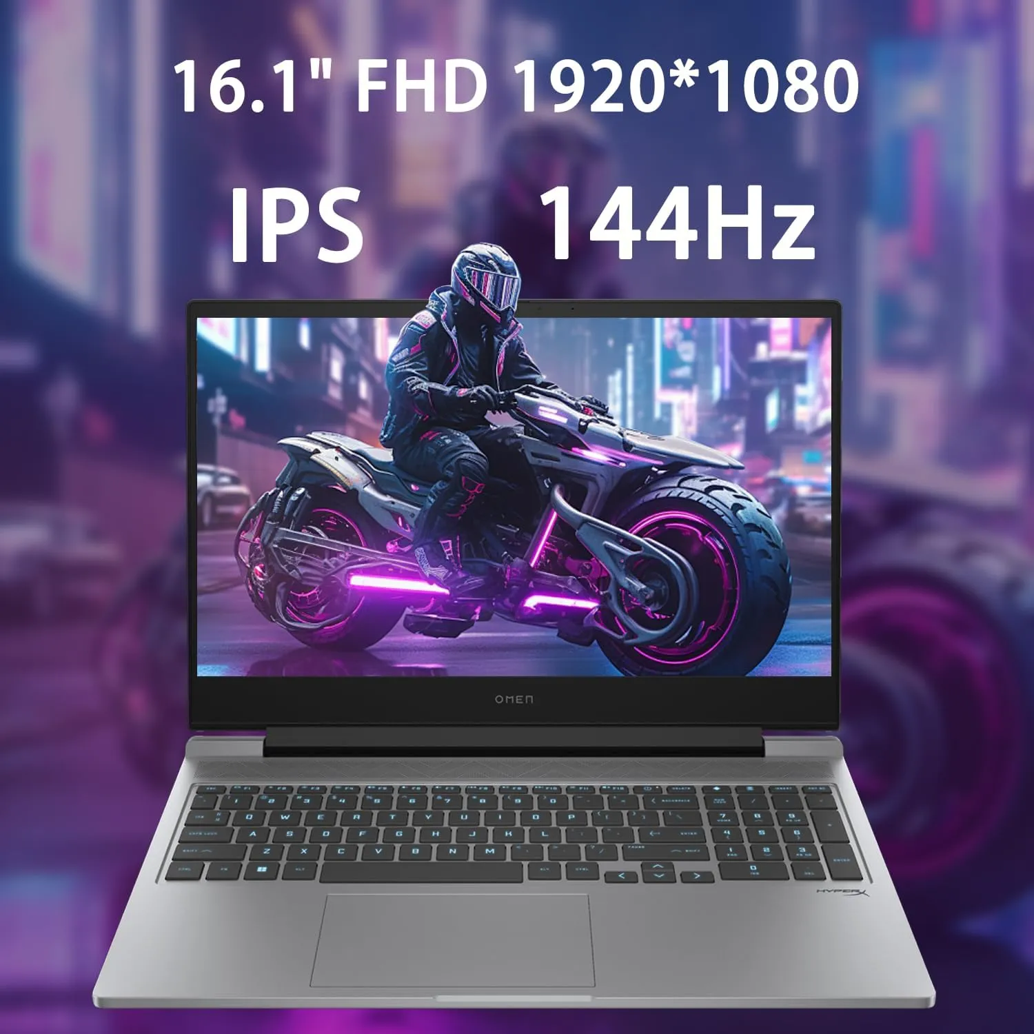 HP OMEN 16 Pro Gaming Laptop, 16.1" FHD 144Hz IPS, Intel i7-14700HX, NVIDIA GeForce RTX 4060, 64GB RAM, 1TB SSD, W11P, RGB Backlit KB, IR Camera with Noise Reduction, Bundle with HyperX Cloud Head Set