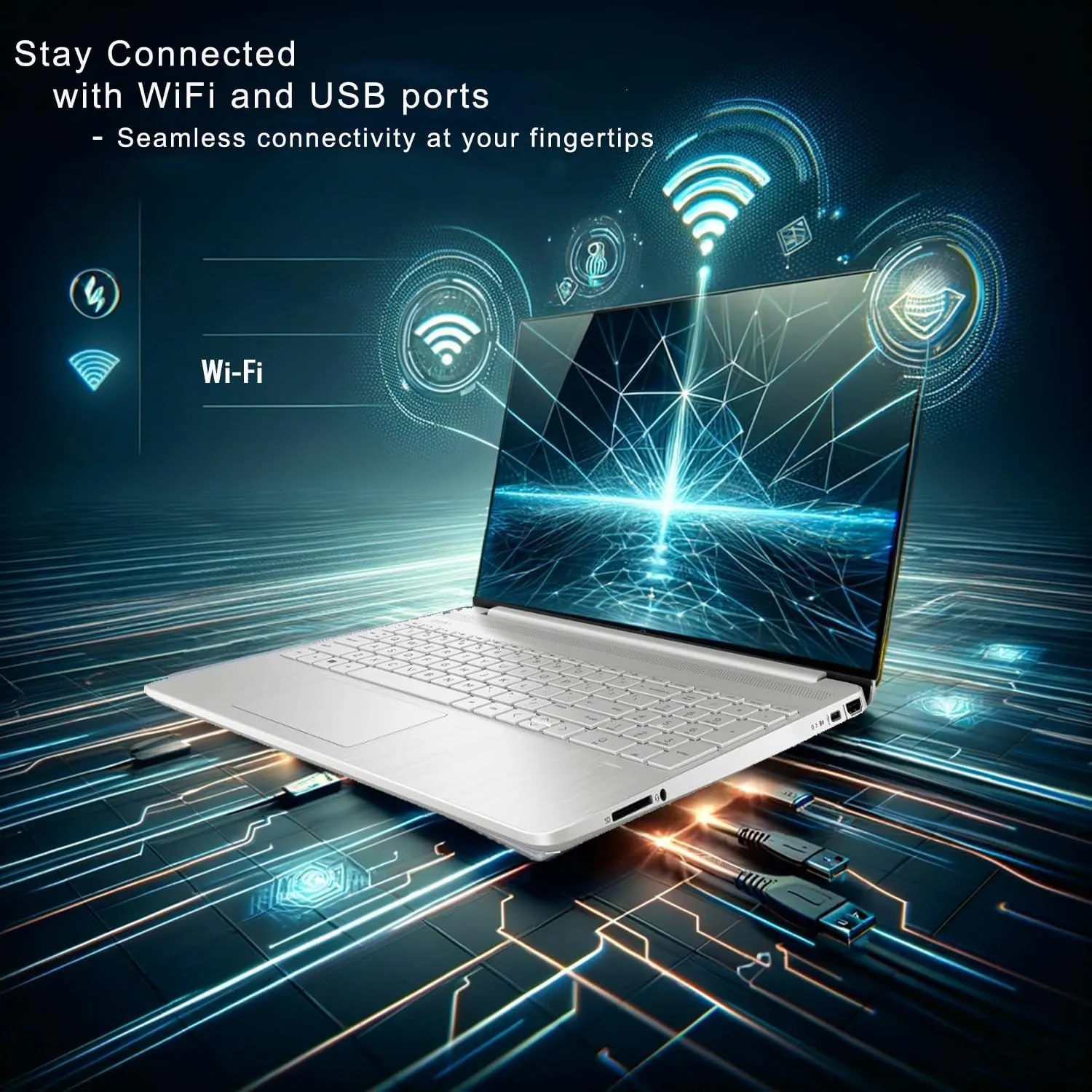 HP Pavilion 15.6" Touchscreen Laptop with 12 Months Microsoft • 40GB RAM • 1TB Storage (512GB SSD   512GB External HD) • Intel Core 6-Core CPU • Upto 12 Hours Battery • w/WOWPC Bundle • Win 11