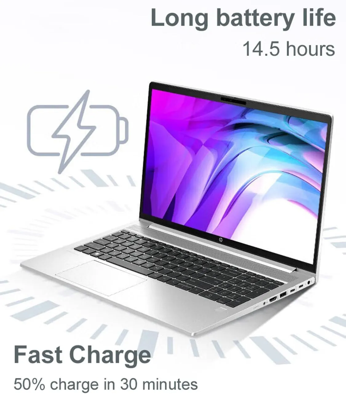 HP ProBook 450 G10 Business Laptop (15.6" FHD Anti-Glare, Intel 10-Core i5-1334U, 16GB RAM, 512GB SSD, (Beats i7-1255U)) Backlit KB, Webcam, Ethernet, Wi-Fi 6E, Win 11 Pro w/ AI Copilot, Silver