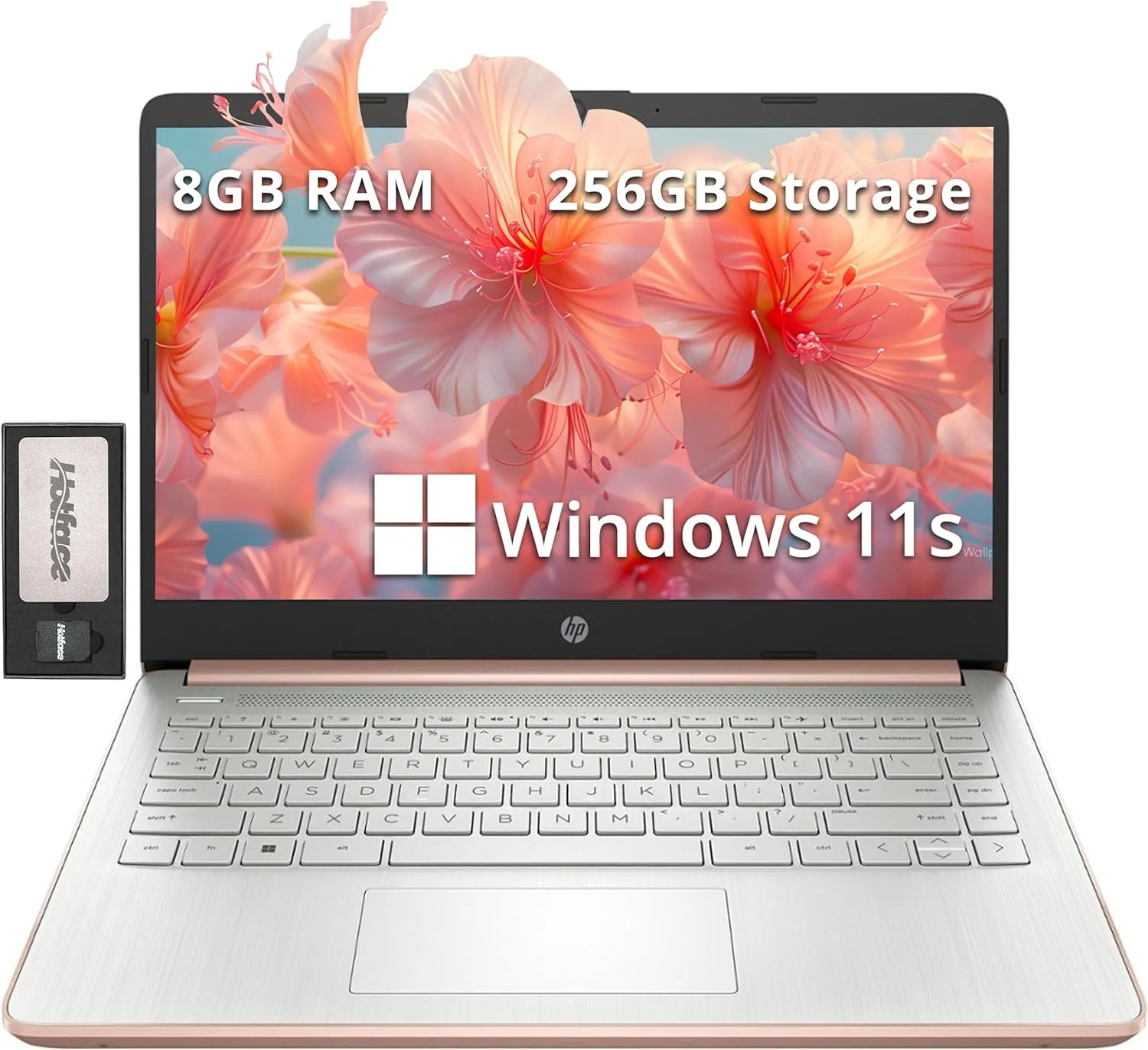 HP Stream 14" HD BrightView Laptop, Intel Celeron N4120, 8GB RAM, 256GB Storage (128GB eMMC   128GB Docking Station Set), Intel UHD Graphics, Webcam, Fast Charge, 1 Year Office 365, Win 11 S, Gold