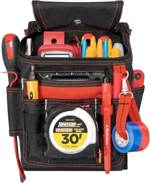 Hultafors Work Gear HT5124 Medium Ziptop Utility Pouch, Heavy Duty Ballistic Polyester, Double-Pull Zipper, Large Front Panel Pocket