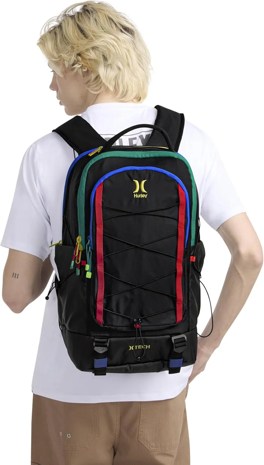 Hurley Men's Commuter Travel Backpack, Black, One Size
