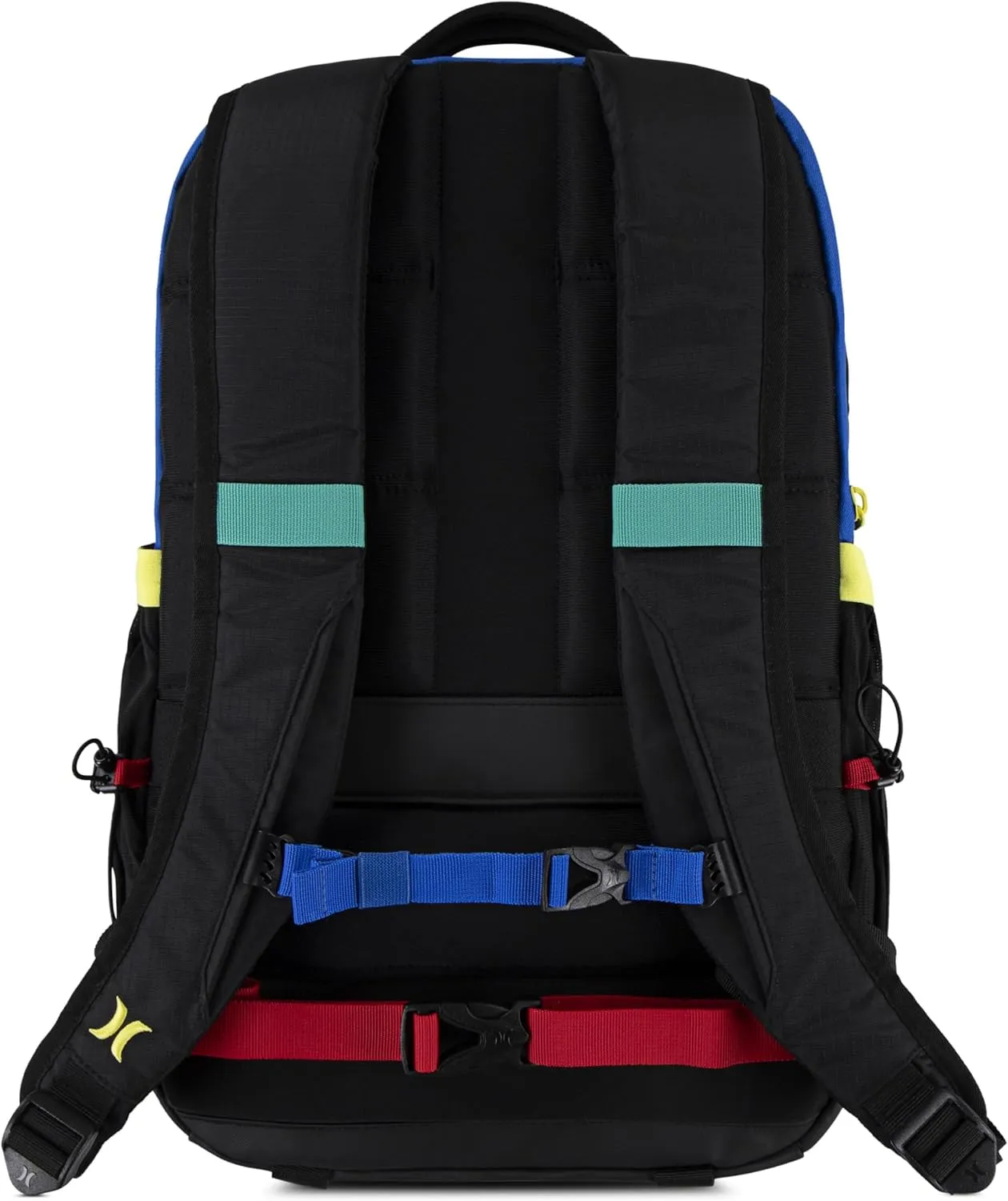 Hurley Men's Commuter Travel Backpack, Black/Primary Multi, One Size