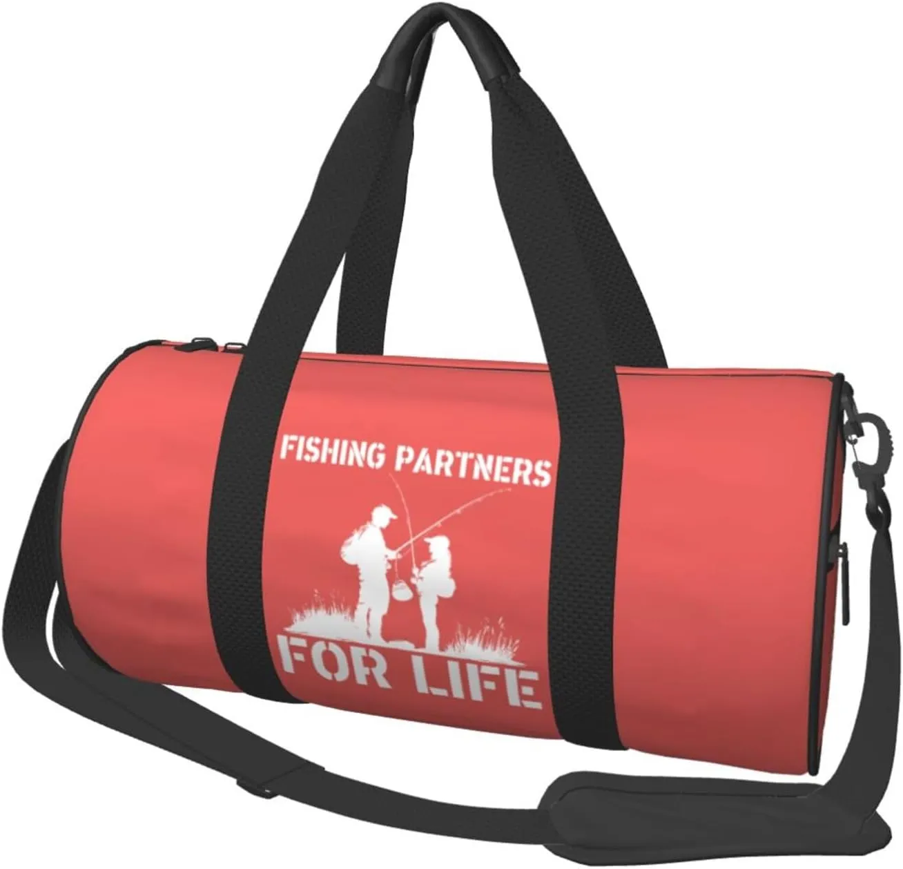 Husband And Wife Fishing Partners For Life Duffel Bag Gym Bag Travel Sports Tote Large Foldable Beach Swim Yoga0