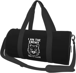 I Am The Enemy Within Duffel Bag Gym Bag Travel Sports Tote Large Foldable Beach Swim Yoga40