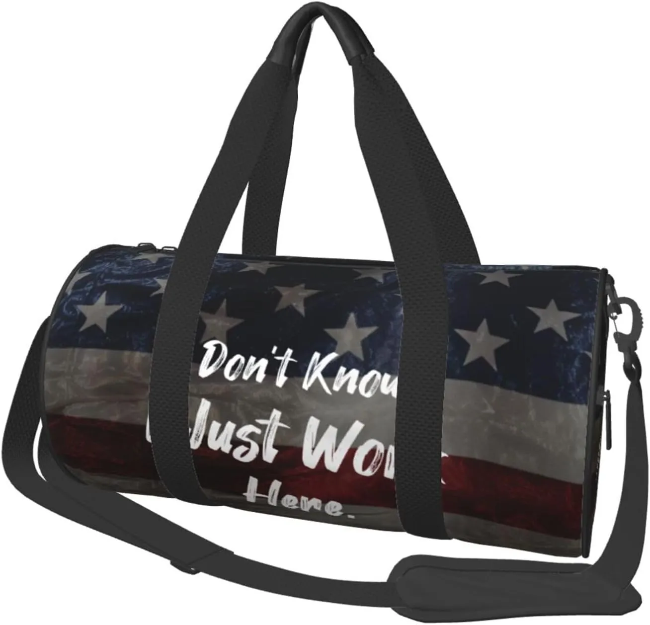 I Don'T Know I Just Work Here Duffel Bag Gym Bag Travel Sports Tote Large Foldable Beach Swim Yoga1