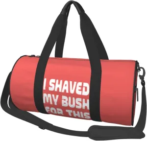 I Shaved My Bush For This Duffel Bag Gym Bag Travel Sports Tote Large Foldable Beach Swim Yoga6