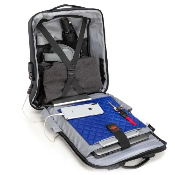 i-stay 15.6” Anti-theft Laptop - Tablet Overnight Backpack - Navy