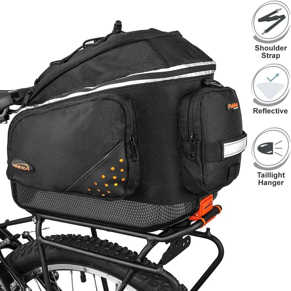 Ibera PakRak Bicycle Seat Post Commuter Rack and Quick-Release Bag