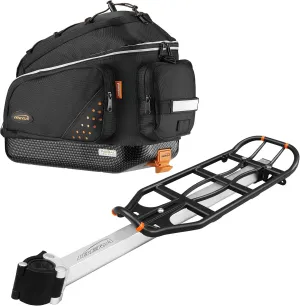 Ibera PakRak Bicycle Seat Post Commuter Rack and Quick-Release Bag