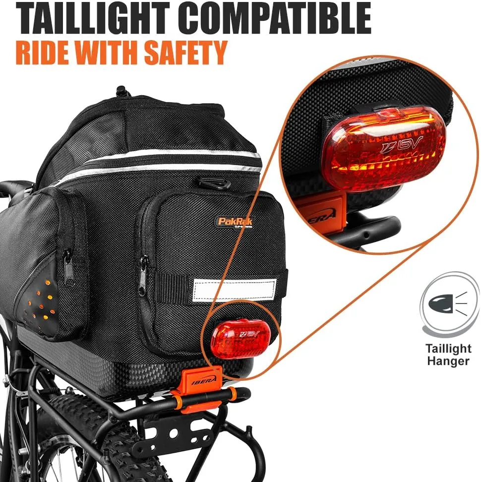 Ibera PakRak Bicycle Seat Post Commuter Rack and Quick-Release Bag