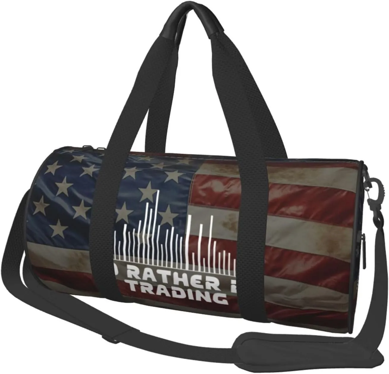 I'D Rather Be Trading Traders Forex Stocks Day Duffel Bag Gym Bag Travel Sports Tote Large Foldable Beach Swim Yoga7