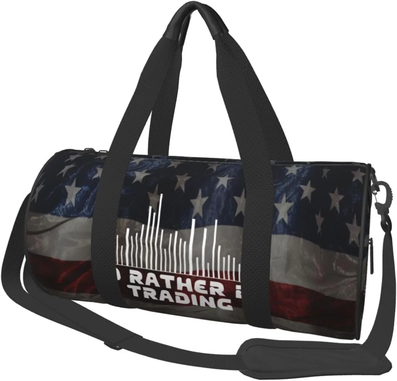 I'D Rather Be Trading Traders Forex Stocks Day Duffel Bag Gym Bag Travel Sports Tote Large Foldable Beach Swim Yoga8