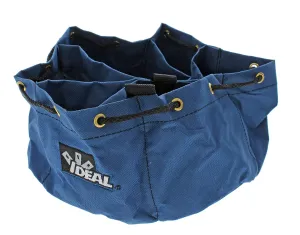 IDEAL Electrical 35-655 Small Parts/Tools Bag Portable Tool Kit Carry Bag with Loop Handles, 5 in. Divider Pockets, Drawstring Opening