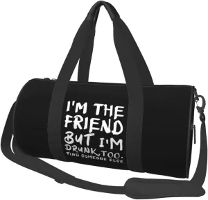 If Found Drunk Please Return To Friend Duffel Bag Gym Bag Travel Sports Tote Large Foldable Beach Swim Yoga1