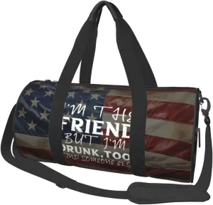 If Found Drunk Please Return To Friend Duffel Bag Gym Bag Travel Sports Tote Large Foldable Beach Swim Yoga7
