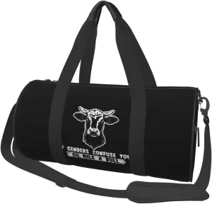 If Genders Confuse You Go Milk A Bull Duffel Bag Gym Bag Travel Sports Tote Large Foldable Beach Swim Yoga5